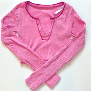 Urban Outfitters Long Sleeve Out From Under Go For Gold Seamless Top